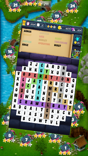 Word Search-Find words offline - Gameplay image of android game