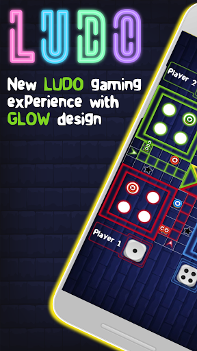 Glow ludo - Dice game - Gameplay image of android game