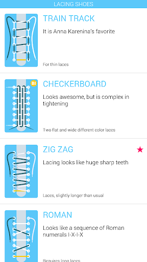 Lacing Shoes - Image screenshot of android app