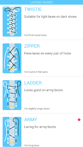 Lacing Shoes - Image screenshot of android app