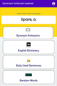 Random Synonym Quiz::Appstore for Android