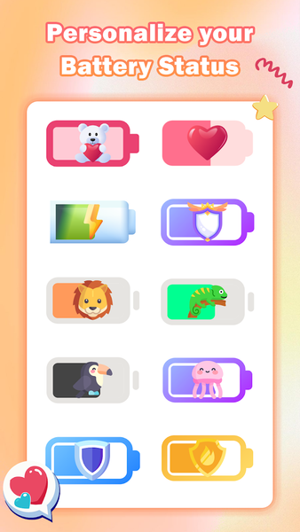 Cute Emoji Battery Widget - عکس برنامه موبایلی اندروید