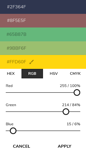 Pigments Color Palette Creator - عکس برنامه موبایلی اندروید