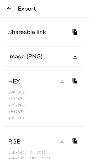 Pigments Color Palette Creator - عکس برنامه موبایلی اندروید