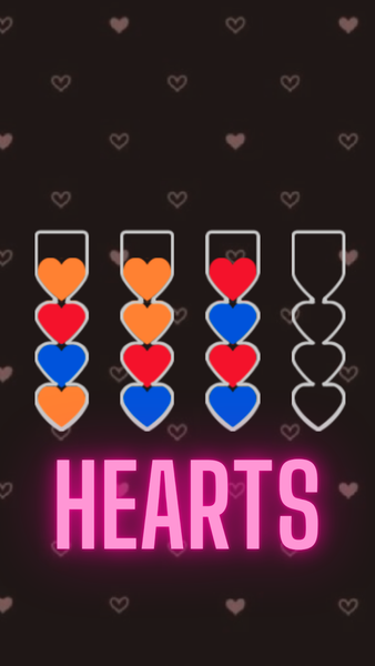 Sort hearts Puzzle: Color Game - Image screenshot of android app