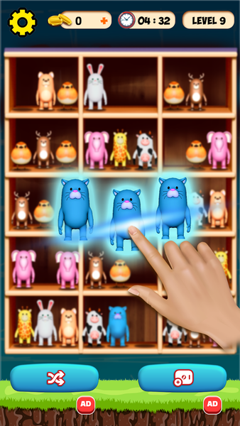 Pet Sort: Match 3 Sorting Game - Gameplay image of android game