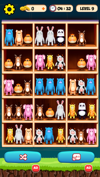 Pet Sort: Match 3 Sorting Game - Gameplay image of android game