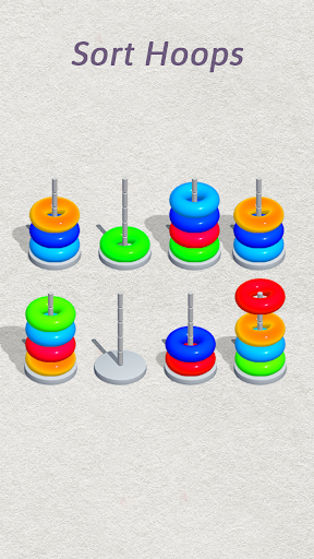 Color Hoop Sort - Color Sort - Gameplay image of android game