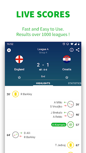 SKORES - Live Football Scores - Image screenshot of android app