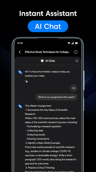 NoteX: AI Note Taker, Notebook - عکس برنامه موبایلی اندروید