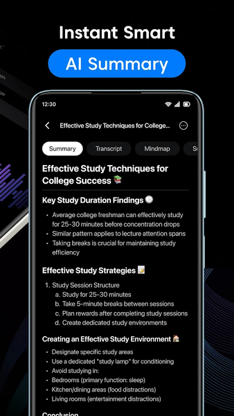NoteX: AI Note Taker, Notebook - عکس برنامه موبایلی اندروید