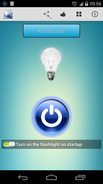 Flashlight HD LED (tiny) - Image screenshot of android app