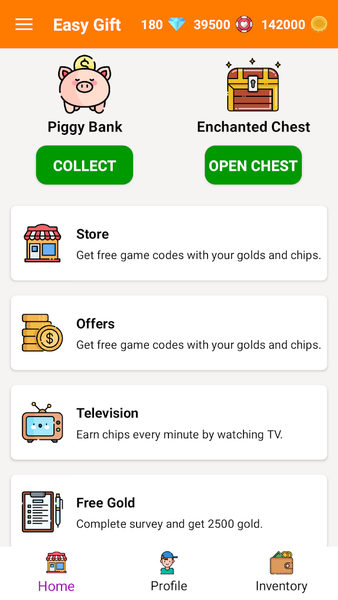 Easy Gift - Earn Game Credits - Image screenshot of android app