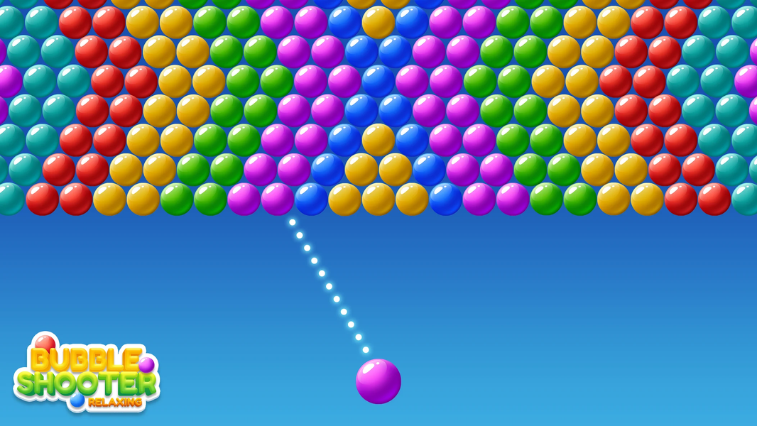 Bubble Shooter Relaxing - Gameplay image of android game