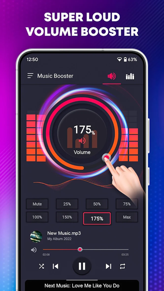 Volume Booster: Bass Booster - Image screenshot of android app