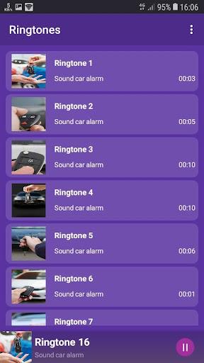 Sound car alarm - RINGTONES and WALLPAPERS - Image screenshot of android app