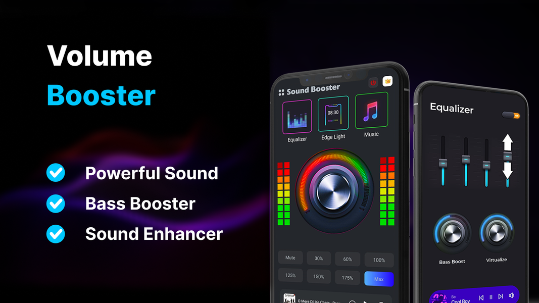 Volume Booster - Equalizer Pro - عکس برنامه موبایلی اندروید