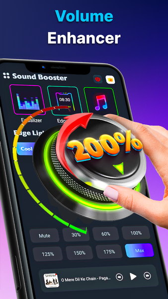 Volume Booster - Equalizer Pro - عکس برنامه موبایلی اندروید