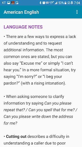 Everyday Conversations - Learning American English - Image screenshot of android app