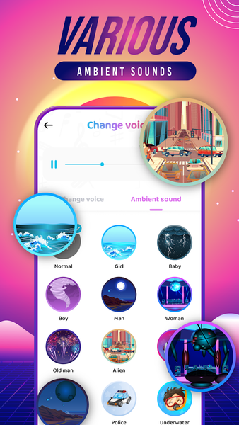 Voice Changer with AI Effects - عکس برنامه موبایلی اندروید