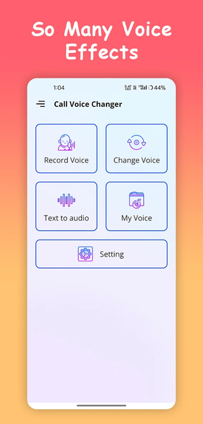Call Voice Changer - عکس برنامه موبایلی اندروید