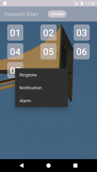 Tsunami Siren Sounds - Image screenshot of android app