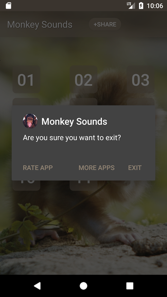 Monkey: Sounds & Ringtones - Image screenshot of android app