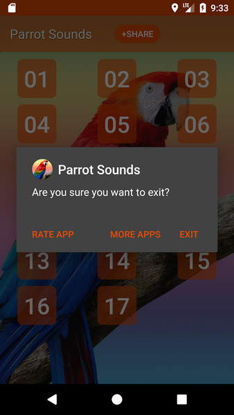 Parrot: Sounds & Ringtones - عکس برنامه موبایلی اندروید