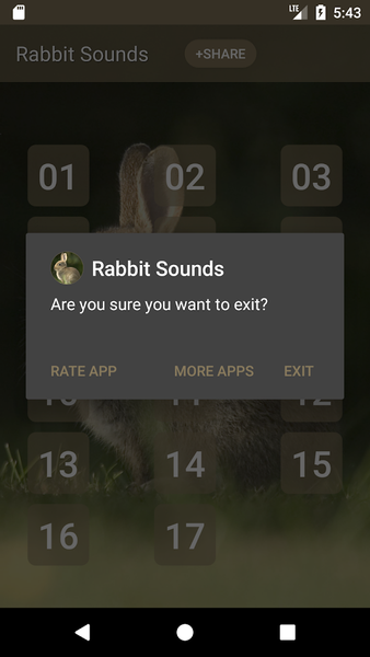 Rabbit: Sound, Ringtone - عکس برنامه موبایلی اندروید