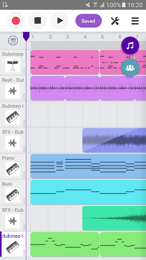 Soundtrap - Make Music Online - Image screenshot of android app