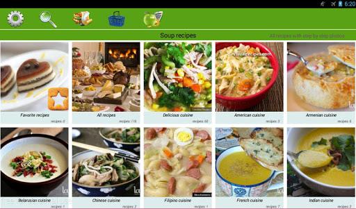 Soup recipes - عکس برنامه موبایلی اندروید