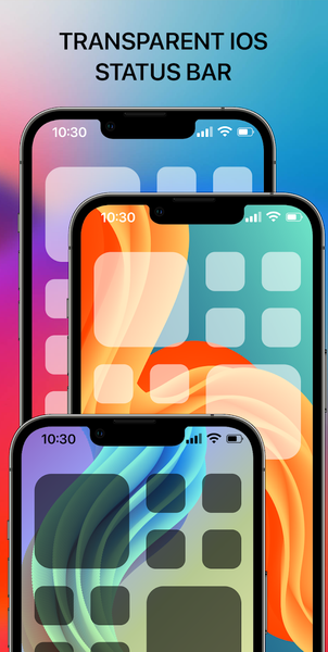 Transparent iOS X - Status Bar - عکس برنامه موبایلی اندروید