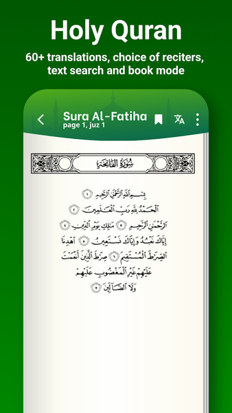 Qibla, Quran, Prayer Time Azan - Image screenshot of android app