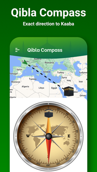 Qibla, Quran, Prayer Time Azan - عکس برنامه موبایلی اندروید