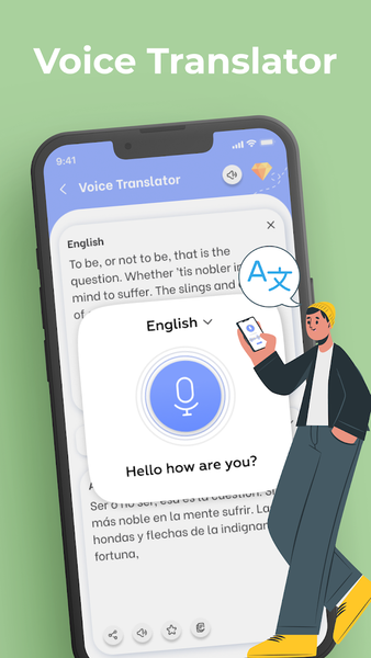 Translator: voice, photo, text - عکس برنامه موبایلی اندروید