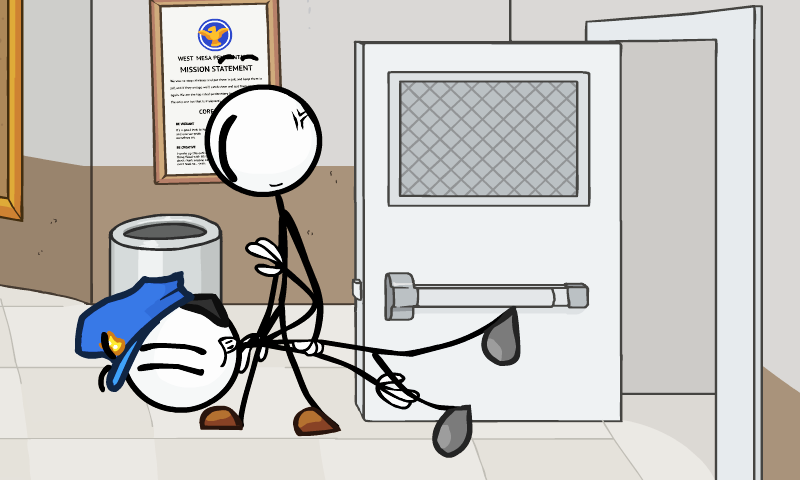 Stickman Escaping the Prison - Gameplay image of android game