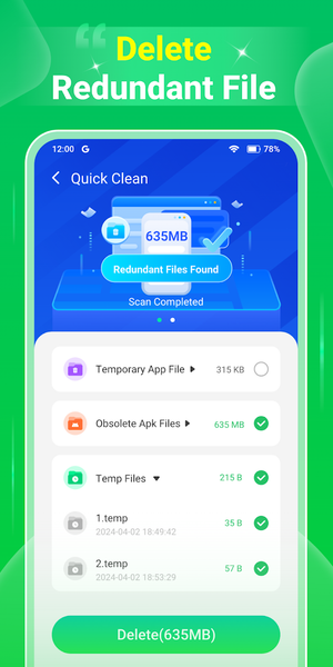 Quick Clean - Space Cleaner - عکس برنامه موبایلی اندروید