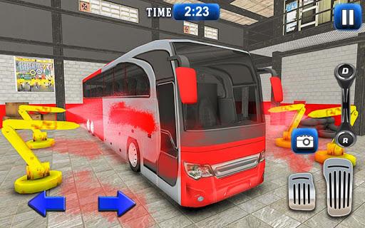 City Bus Wash Simulator: Gas Station Car Wash Game - عکس بازی موبایلی اندروید