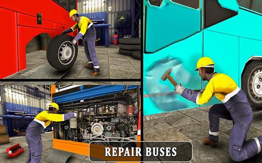 City Bus Wash Simulator: Gas Station Car Wash Game - عکس بازی موبایلی اندروید