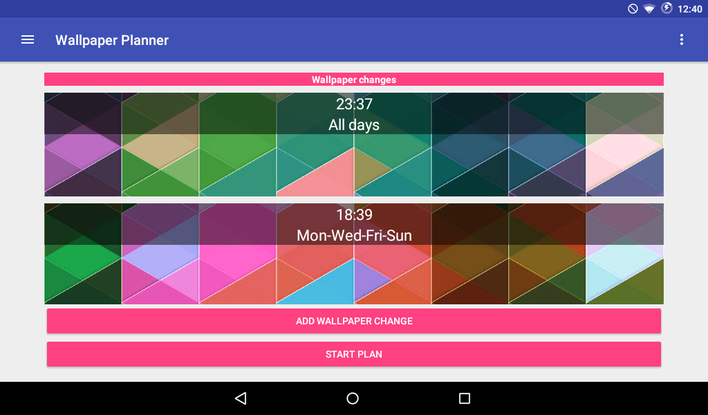Auto Wallpaper Changer - Wallpaper Planner - Image screenshot of android app