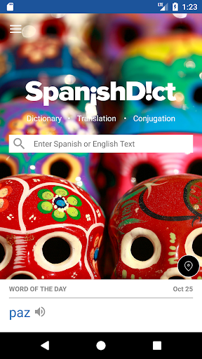 SpanishDictionary.com Learning - Image screenshot of android app