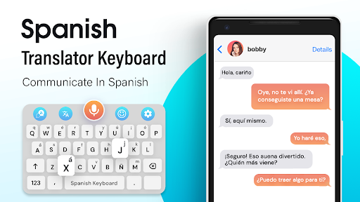 Spanish keyboard: voice typing - عکس برنامه موبایلی اندروید