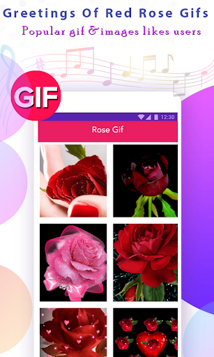Rose GIF - Image screenshot of android app