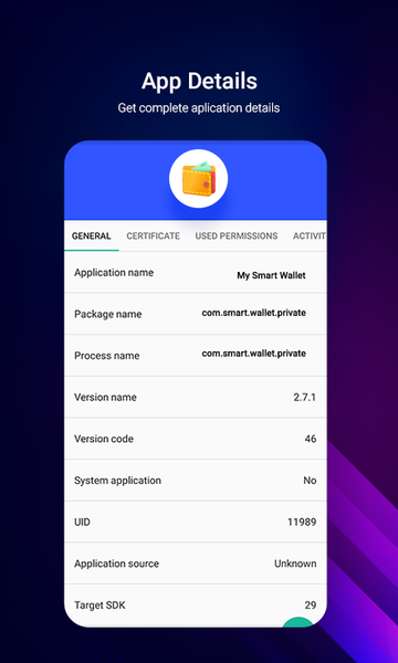 Smart Apk Analyzer & Info - عکس برنامه موبایلی اندروید