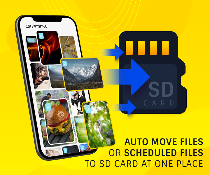 Auto Transfer:Phone To Sd Card - Image screenshot of android app