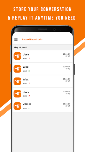 Redmi Call Recorder - Image screenshot of android app
