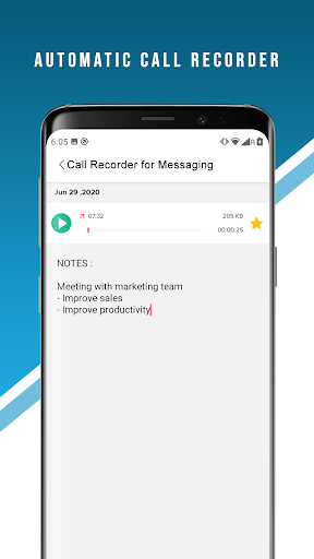Call Recorder for messaging - عکس برنامه موبایلی اندروید
