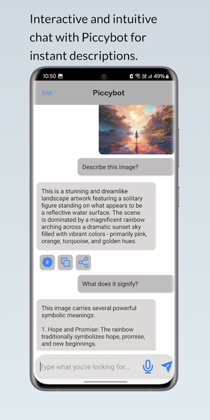 PiccyBot - Image screenshot of android app