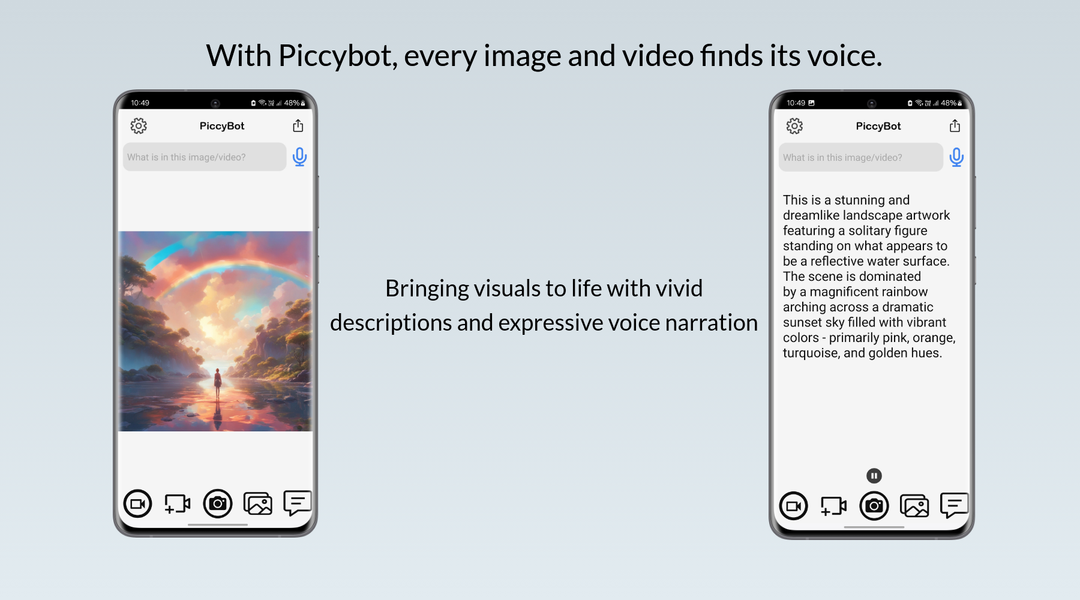 PiccyBot - Image screenshot of android app