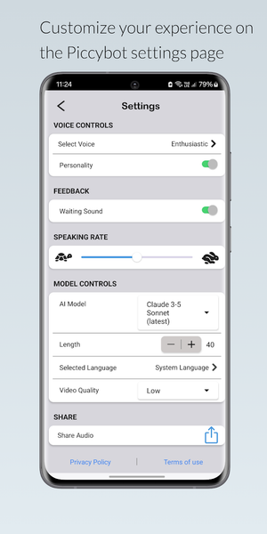 PiccyBot - Image screenshot of android app